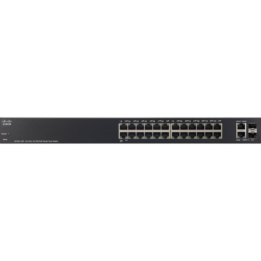 Switch Cisco SF220-24-K9-EU 24 10/100 ports + 2 Gigabit RJ45/SFP combo port 1